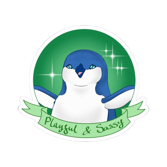 "Playful & Sassy" Little Penguin Sticker