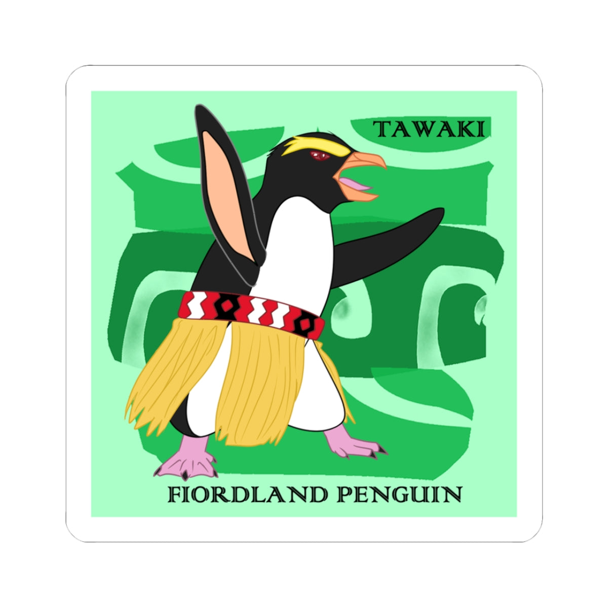 Dancing Tawaki "Fiordland Penguin" Sticker